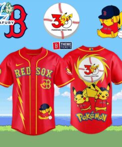 Boston Red Sox MLB x Pokémon Celebrates 30 Years Limited Editions Jersey 2026