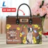 Boston Terrier Dog All You Need Is Love And A Leather Handbag