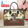 Brittany Dog Are Not Our Whole Life But They Make Our Lives Whole Leather Handbag