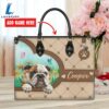 Bull Dog Duccy Dog Lover Leather Handbag