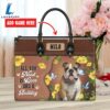 Bulldog Dog All You Need Is Love And A Leather Handbag