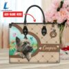 Cairn Terrier Dog Duccy Dog Lover Leather Handbag
