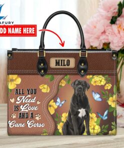 Cane Corso Dog All You Need Is Love And A Leather Handbag
