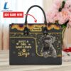 Cane Corso Dog Just A Girl Who Loves Dogs Leather Handbag