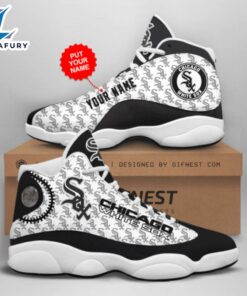 Chicago White Sox Custom Name Air Jordan 13 Sneakers