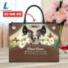 Chinese Creasted Dog Are Not Our Whole Life But They Make Our Lives Whole Leather Handbag