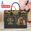 Chow Chow Dog Just A Girl Who Loves Dogs Leather Handbag Love Your Pet 2 Chow Chow Dog Just A Girl Who Loves Dogs Leather Handbag