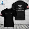 Custom Custom Name US Air Force F-22 Raptor Stealth Air Superiority Fighter T-Shirt 3D