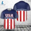Custom Name America Red, White & Blue Baseball Jersey 4TH Of July 3 Custom Name America Red, White & Blue Baseball Jersey