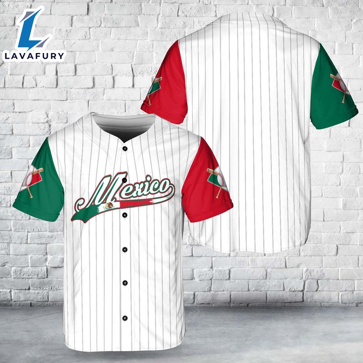 Custom Name And Number Mexico Baseball Baseball Jersey 4TH Of July Custom Name And Number Mexico Baseball Baseball Jersey 4TH Of July