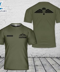 Custom Name British Armed Forces Parachute Regiment Airborne Wings T-Shirt 3D