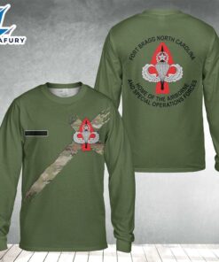 Custom Name Fort Bragg Home Of The Airborne And Special Operations Forces Long Sleeve Shirt