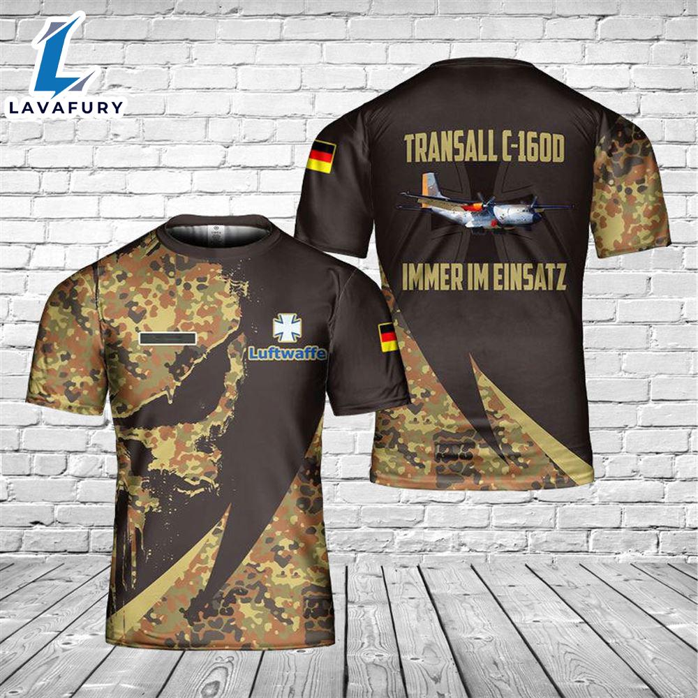 Custom Name German Air Force Luftwaffe Transall C-160D 3D T-shirt 4th Of July Custom Name German Air Force Luftwaffe Transall C-160D 3D T-shirt 4th Of July
