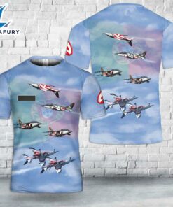 Custom Name Portuguese Air Force Asas de Portugal (Wings of Portugal) Aerobatic display team T-Shirt 3D