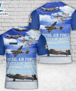 Custom Name Royal Air Force Battle of Britain Memorial Flight T-Shirt 3D