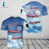 Custom Name Royal Air Force Red Pelicans Aerobatic flight display team T-Shirt 3D 4th Of July 3 Custom Name Royal Air Force Red Pelicans Aerobatic flight display team T-Shirt 3D