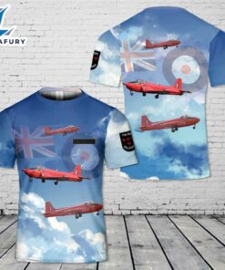 Custom Name Royal Air Force Red Pelicans Aerobatic flight display team T-Shirt 3D