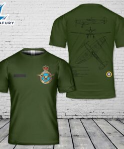 Custom Name Royal Air Force Supermarine Spitfire MkI 3 T-Shirt 3D