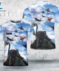 Custom Name Royal Air Force Typhoon Display Team T-Shirt 3D