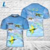 Custom Name Royal Air Force Yellowjacks Aerobatic flight display team T-Shirt 3D