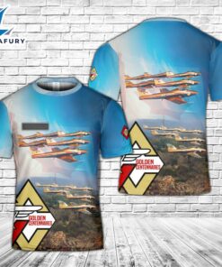 Custom Name Royal Canadian Air Force Golden Centennaires Aerobatic flight demonstration team T-Shirt 3D