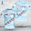 Custom Name Royal Netherlands Air Force (RNLAF) Grasshoppers helicopter display team T-Shirt 3D