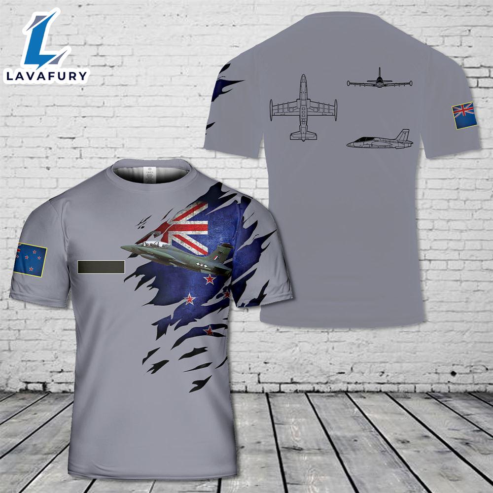 Custom Name Royal New Zealand Air Force Aermacchi MB-339 T-Shirt 3D 4th Of July Custom Name Royal New Zealand Air Force Aermacchi MB-339 T-Shirt 3D 4th Of July