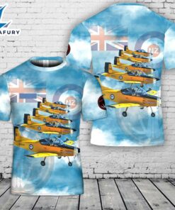 Custom Name Royal New Zealand Air Force Red Checkers Aerobatic display team T-Shirt 3D