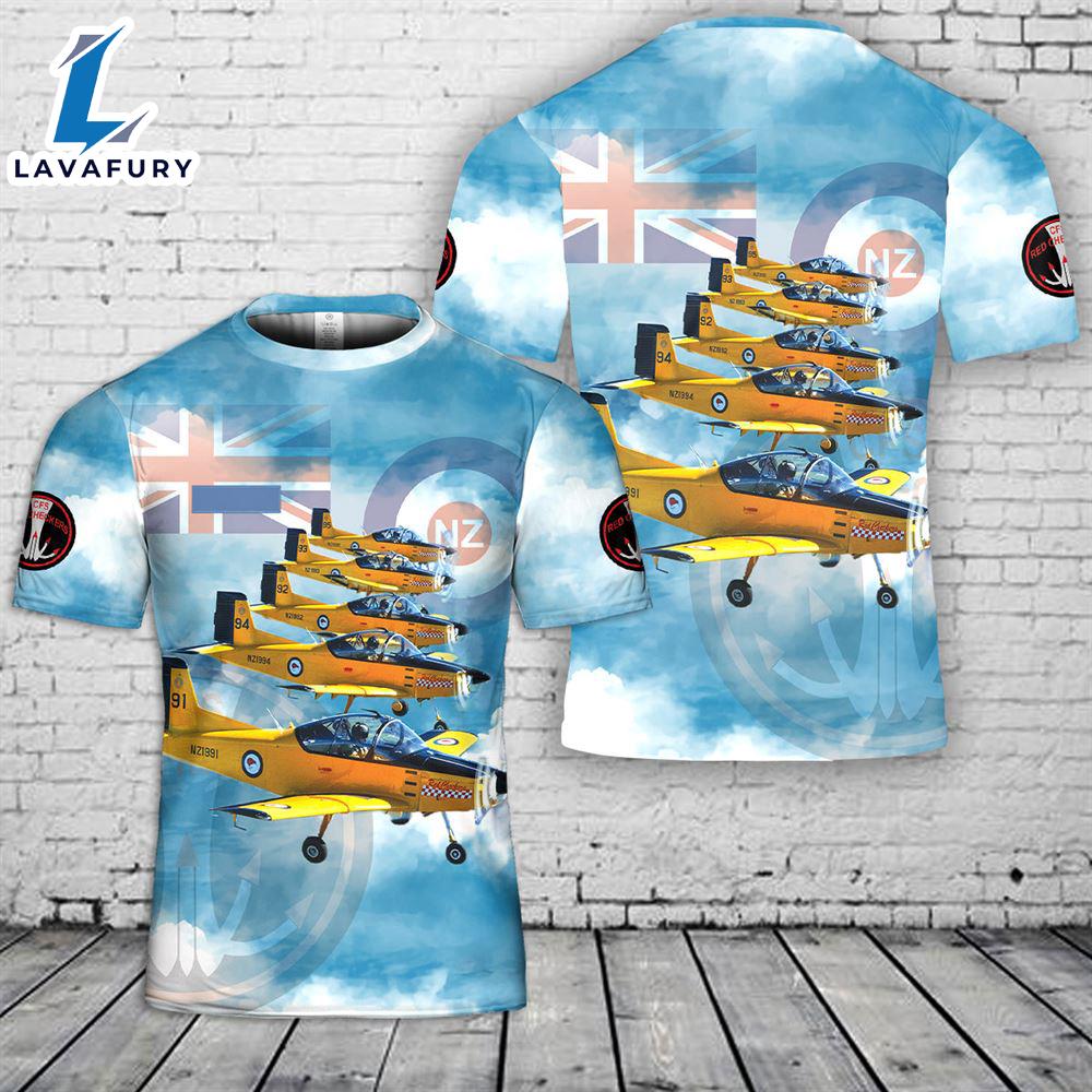 Custom Name Royal New Zealand Air Force Red Checkers Aerobatic display team T-Shirt 3D 4th Of July Custom Name Royal New Zealand Air Force Red Checkers Aerobatic display team T-Shirt 3D 4th Of July