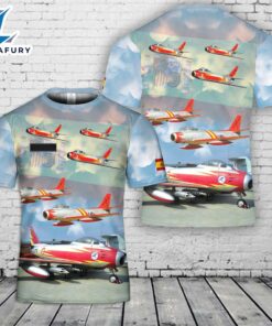 Custom Name Spanish Air and Space Force Patrulla Ascua aerobatic team T-Shirt 3D