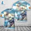 Custom Name Spanish Air and Space Force Patrulla ?guila Eagle Patrol aerobatic demonstration team T-Shirt 3D
