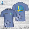 Custom Name Swedish Air Force Team 60 aerobatic demonstration team 3D T-shirt