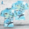 Custom Name Swedish Air Force Team 60 Aerobatic flight display team T-Shirt 3D