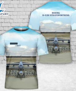 Custom Name US Air Force Boeing B-52H Stratofortress T-Shirt 3D