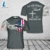 Custom Name US Air Force C-146A Wolfhound T-Shirt 3D 4th Of July 2 Custom Name US Air Force C-146A Wolfhound T-Shirt 3D