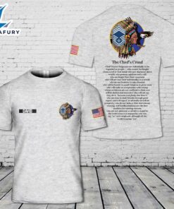 Custom Name US Air Force Chief's Creed Plaque 3D T-Shirt