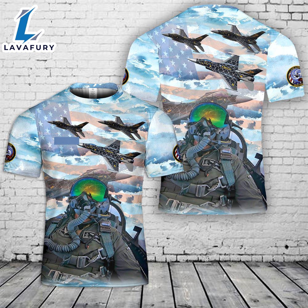 Custom Name US Air Force F-16 Viper Demonstration Team T-Shirt 3D 4th Of July Custom Name US Air Force F-16 Viper Demonstration Team T-Shirt 3D 4th Of July