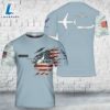 Custom Name US Air Force Hanoi Taxi Lockheed C-141 Starlifter T-Shirt 3D