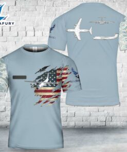 Custom Name US Air Force Hanoi Taxi Lockheed C-141 Starlifter T-Shirt 3D