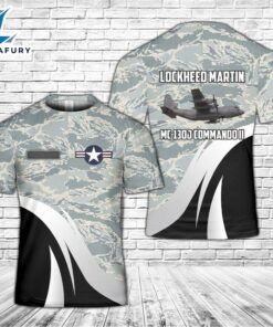 Custom Name US Air Force Lockheed Martin MC-130J Commando II 3D T-shirt