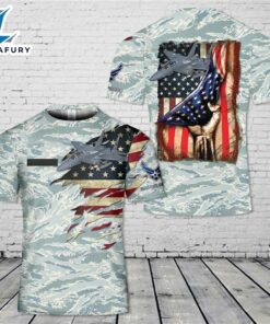 Custom Name US Air Force McDonnell Douglas F-15 Eagle 3D T-shirt