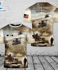 Custom Name US Air Force MH 53 Pave Low 3D T-shirt