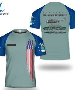 Custom Name US Air Force MH-53M Pave Low IV 3D T-shirt