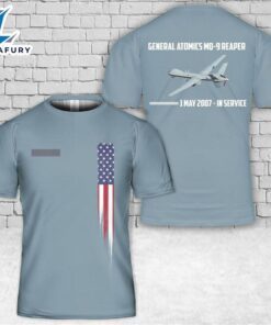 Custom Name U.S. Air Force MQ-9A Reaper T-Shirt 3D