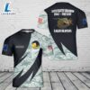 Custom Name US Air Force Oregon Air National Guard, 114th Fighter Squadron, F-15C Eagle Kingsley T-Shirt 3D