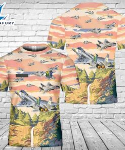 Custom Name US Air Force Oregon Air National Guard F-15 Eagle T-Shirt 3D