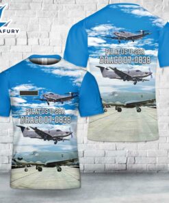 Custom Name US Air Force Pilatus U-28A Draco 07-0838 T-Shirt 3D