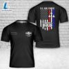 Custom Name US Air Force Proud Dad T-Shirt 3D 4th Of July 2 Custom Name US Air Force Proud Dad T-Shirt 3D