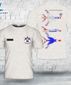 Custom Name US Air Force Thunderbirds F-100 T-Shirt 3D