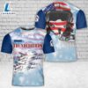Custom Name US Air Force Thunderbirds T-Shirt 3D 1